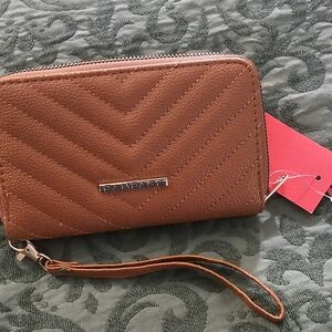 Rampage Brown Wristlet Wallet